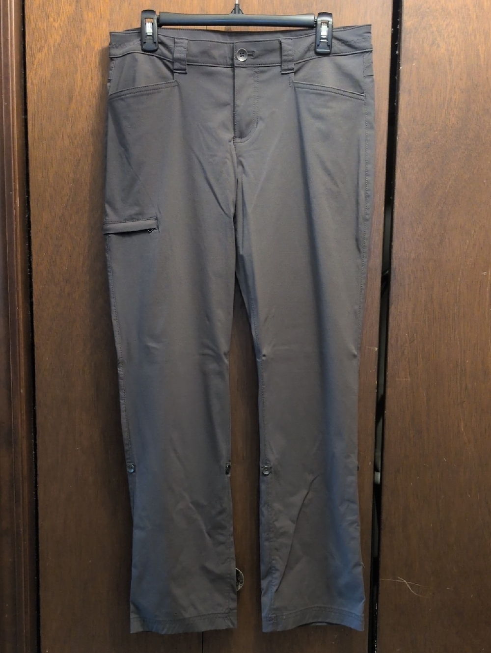 Eddie Bauer Charcoal Straight-Leg Utility Pants